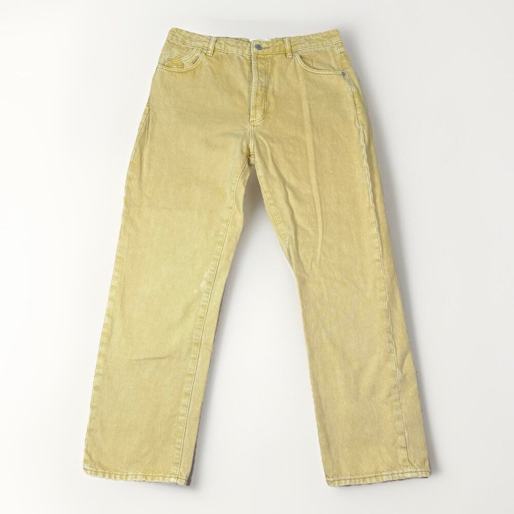 Rolla’s Classic Straight High Rise Jeans Regular Fit Womens Size 29 Light Yellow